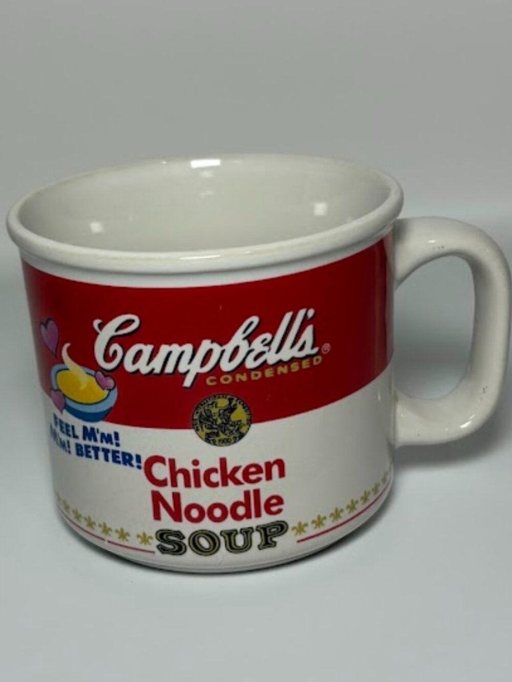 Vintage 1997 Campbell's Ceramic Chicken Noodle Soup Mug Bowl Cup